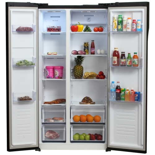 Купить  холодильник hyundai cs 5003 f черное стекло в интернет-магазине Айсберг! фото 4
